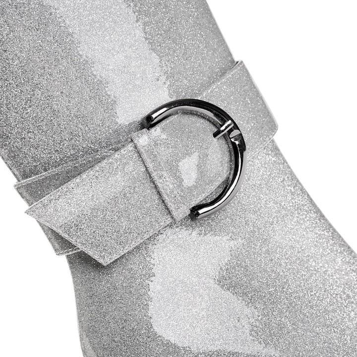 Femme High-Stiletto Over-the-Knee Glimmerstøvler Stilla