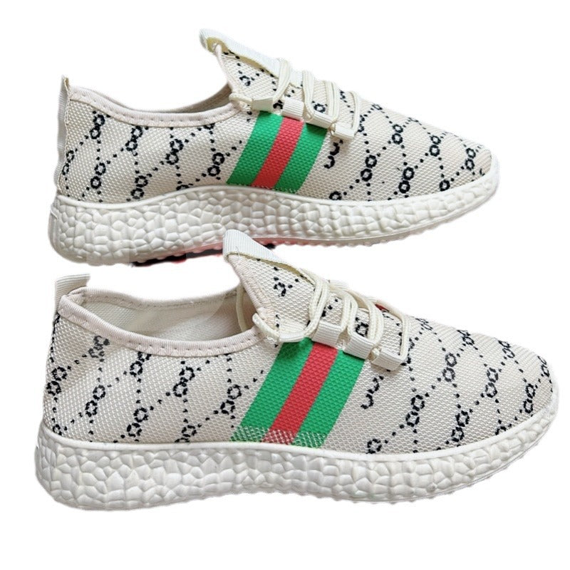 Femme Stilfuld Strik Slip-On Sneakers med Forbedret Traktion Stilla