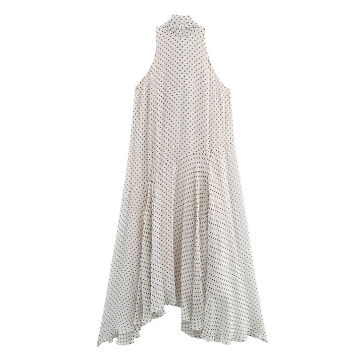 Femme Flydende High-Low Halter Maxikjole Stilla