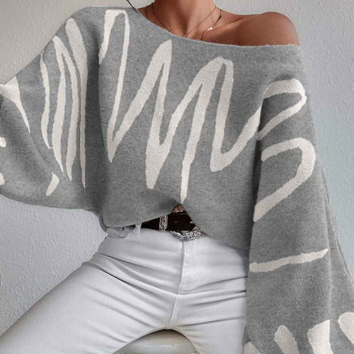 Stilla | Størrelse-pullover I Grafisk Look