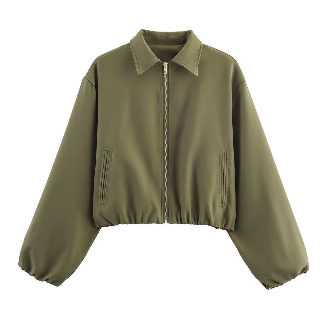 Dame cropped overgangsjakke Stilla
