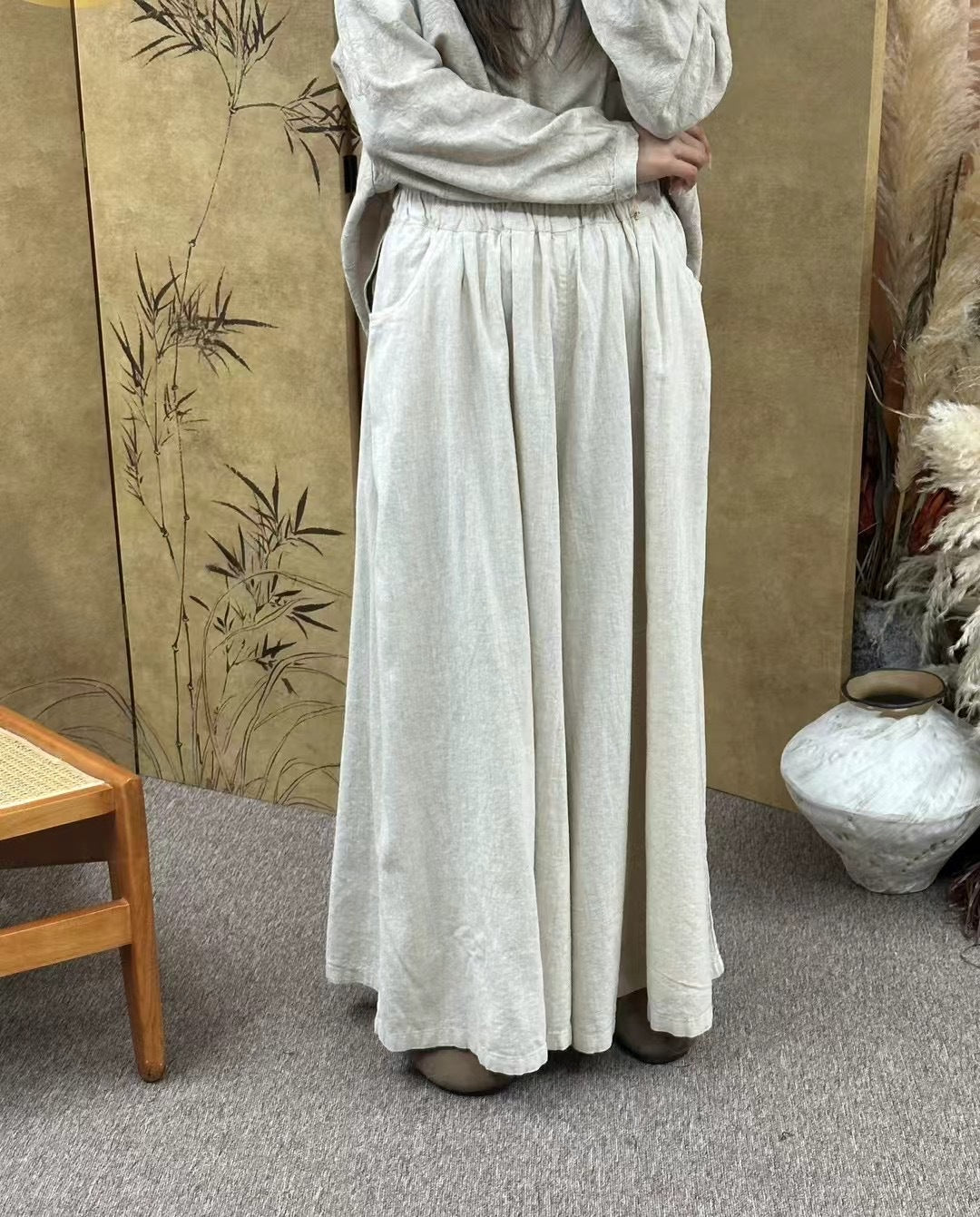 Femme Relaxed Fit Høj talje Maxi-bukser Stilla