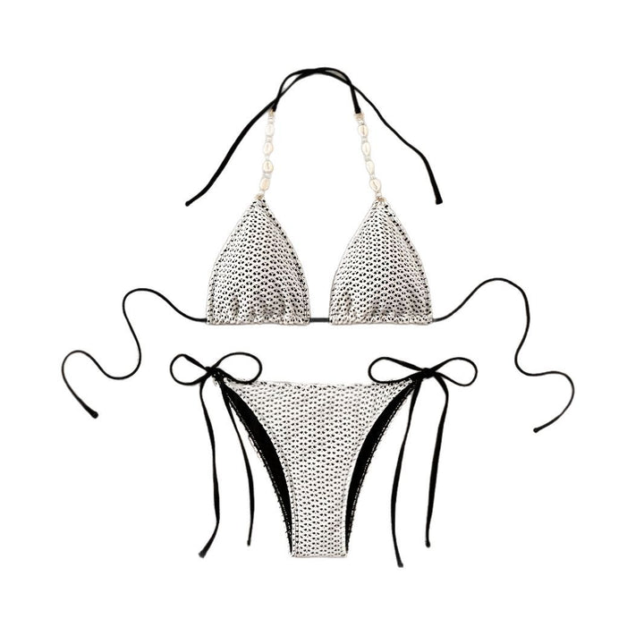 Dame Triangel-Bikini med muslingedetaljer Skovae