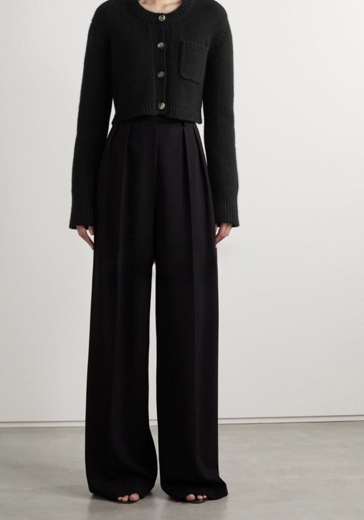Kvinderne korte strikket cardigan med knapper Stilla