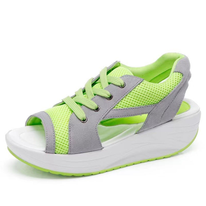 Dame Mesh Platform Sandaler Stilla