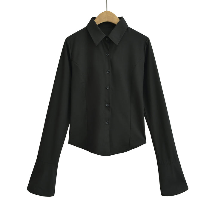 Damer skjorte med elegante klokkeærmer og komfortabel pasform Stilla