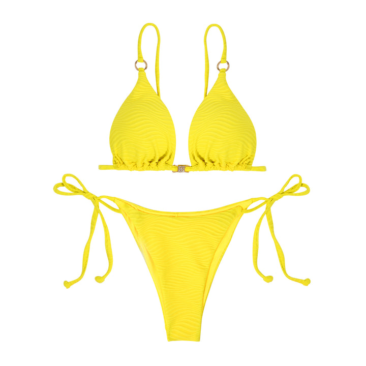 Damer Højkvalitets Triangel-Bikini-Sæt med justerbare stropper Skovae