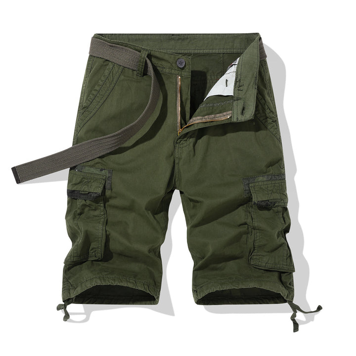 Herrer Cargo-Shorts med multifunktionelle lommer og justerbar talje Stilla