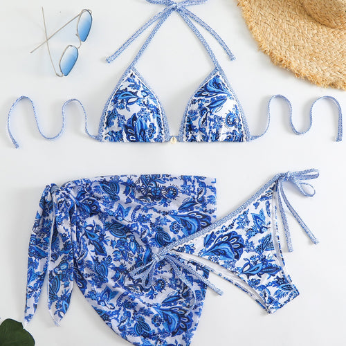 Dame Bikini Sæt med blomstret Design Stilla