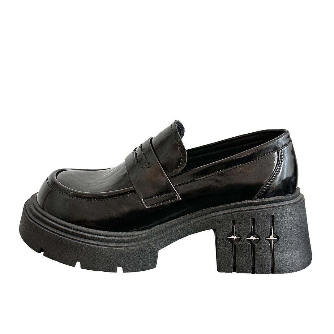 Femme Chunky Platform Loafers med dekorative accenter Stilla