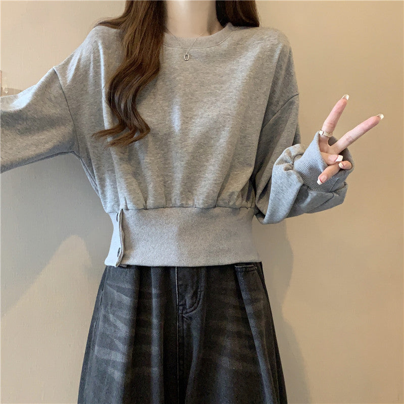 Femme Lækkert Korte Sweatshirt Stilla