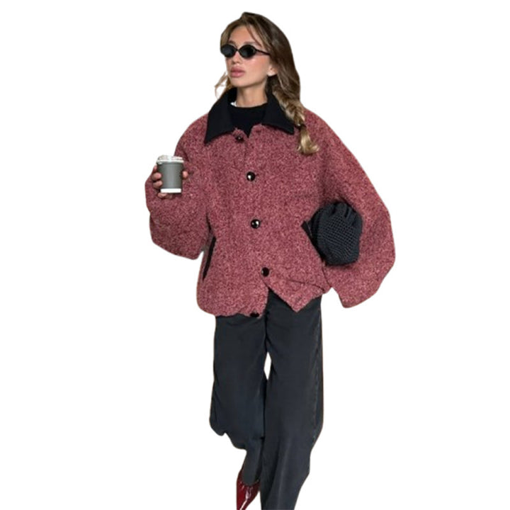 Dame oversized uldjakke Stilla