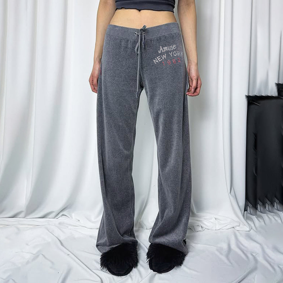 Dame Velour Flared Pants Skovae