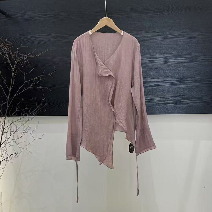 Femme Let lagbluse med åbent forrestykke Stilla