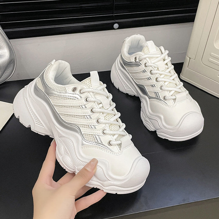Dame moderigtige Chunky Sneakers med åndbar Mesh-konstruktion og robust såleprofil Stilla