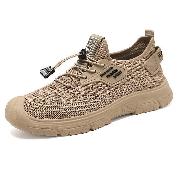Herrer Sporty Sneakers med åndbart strikdesign og stødabsorberende sål Stilla
