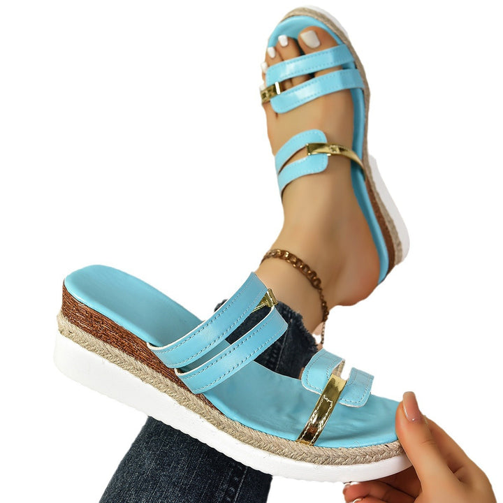 Damer Komfortable Espadriller med fashionable remme og åndbart fodseng Stilla