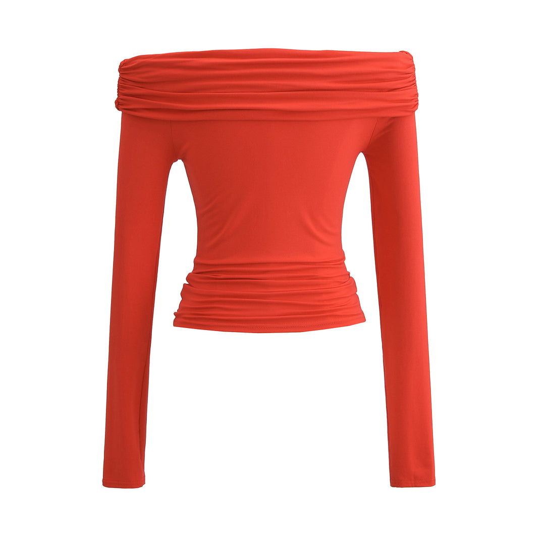 Dame elegant Off-Shoulder-overdel med raffineret flæsedesign og figurvenlig pasform Stilla