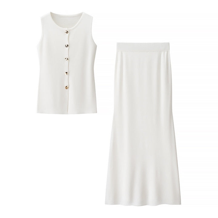 Femme Elegant To-delt Maxi Nederdel Sæt Stilla