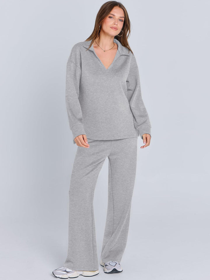 Damer afslappet ensemble bestående af sweater og joggebukser Stilla