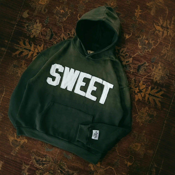 Kvinders hoodie med kreativ tekst og blød inderside Stilla