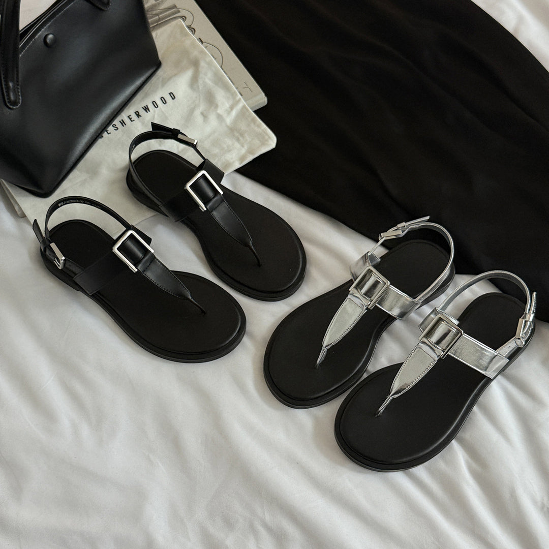 Femme Elegante Justerbare Tå Sandaler Stilla