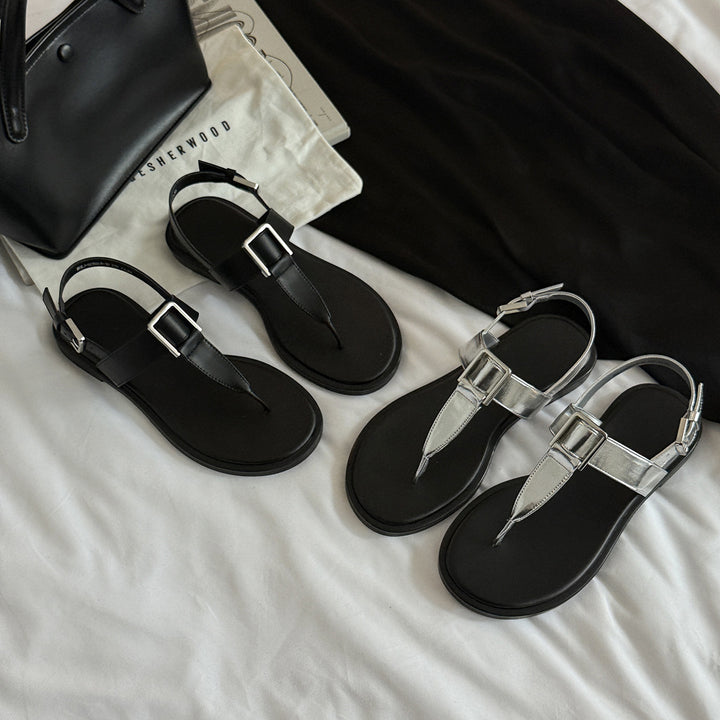 Femme Elegante Justerbare Tå Sandaler Stilla