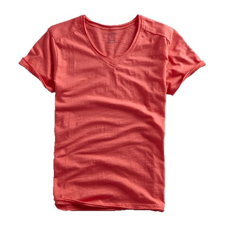 Dame V-hals T-shirt med åndbart bomuldsblanding Stilla