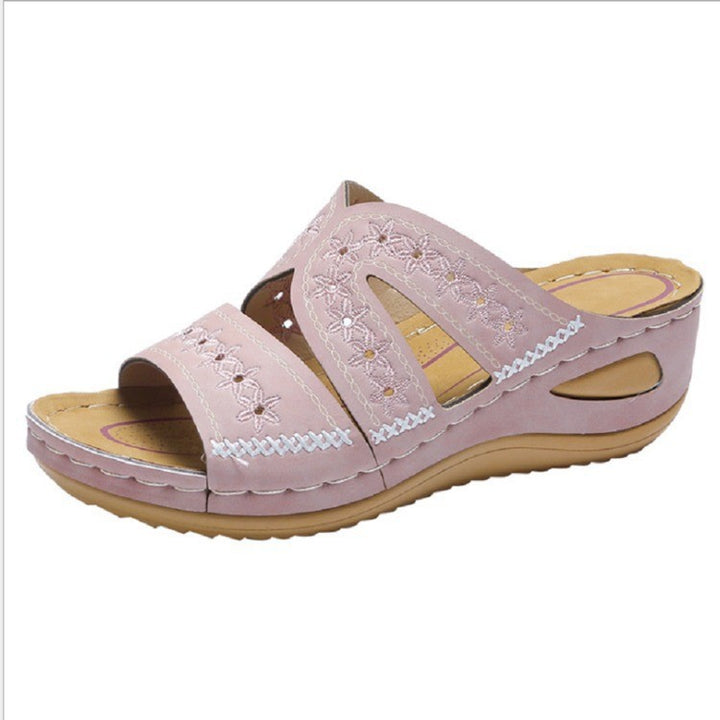 Dame Komfort-sandaler med luftig perforering og ergonomisk sål Stilla