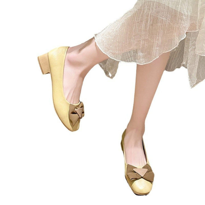 Dame Ballerinas med dekorativt bånd-design og behagelig indersål Stilla