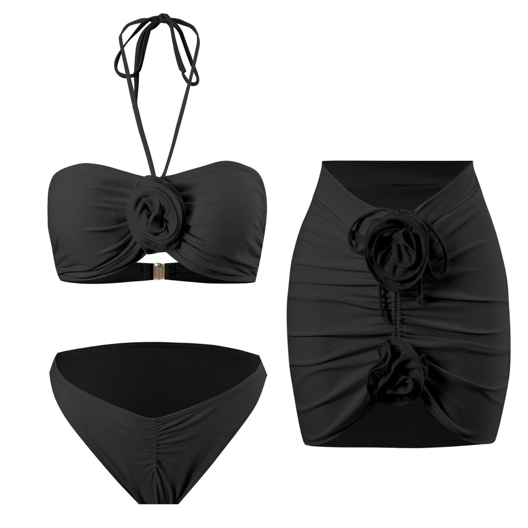 Dame Bikini-sæt med legende blomsterdesign og figursyende snit Stilla
