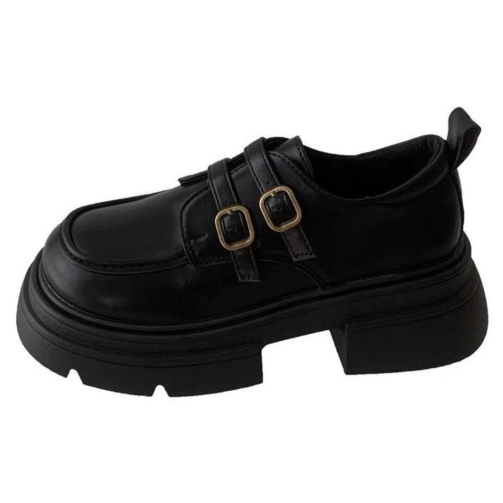 Dame Chunky Loafers med dobbelt spænde-design og robust profil Stilla