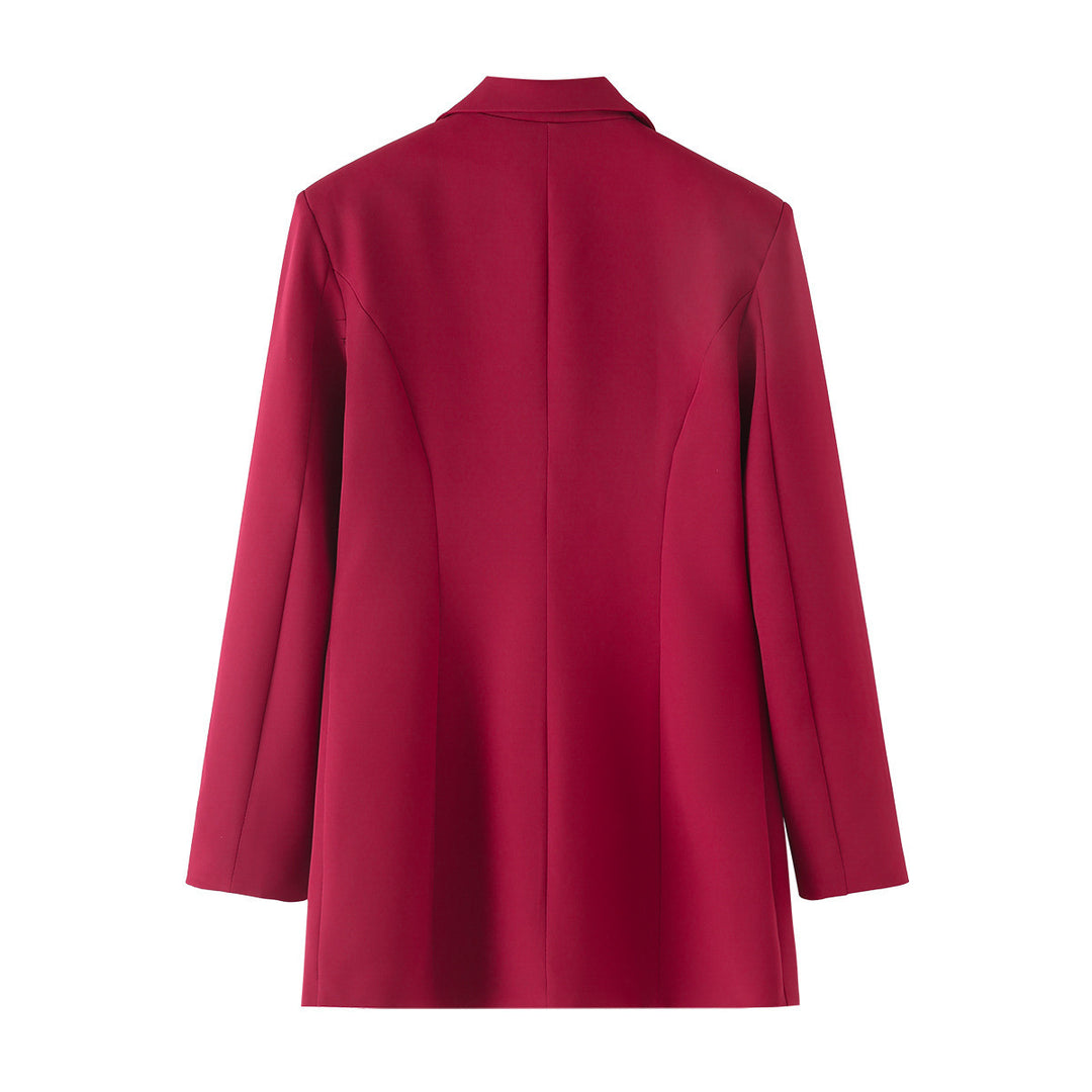 Femme Dobbeltknap Blazer Jakke Stilla