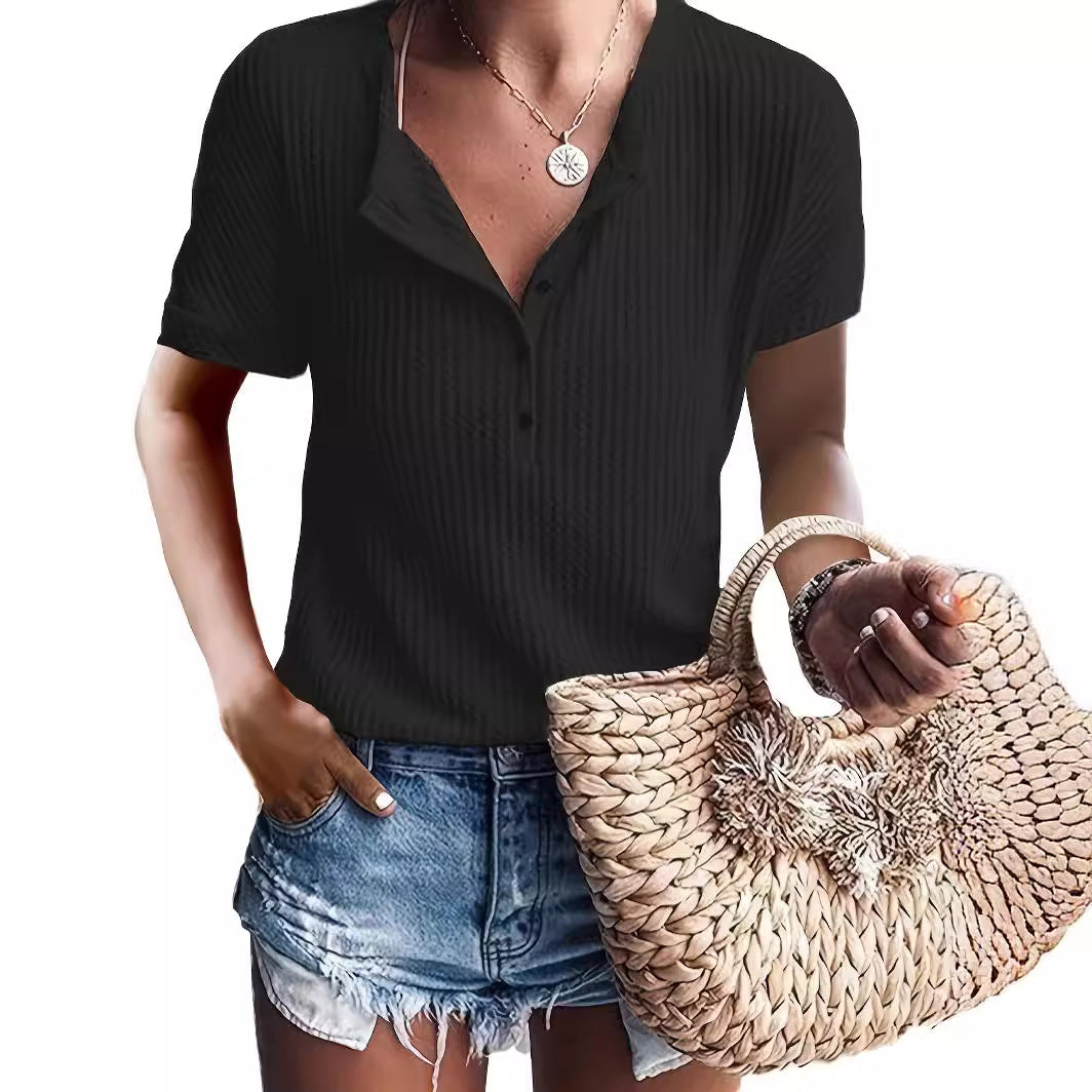 Dame Kortærmet Polo med struktureret Design Stilla
