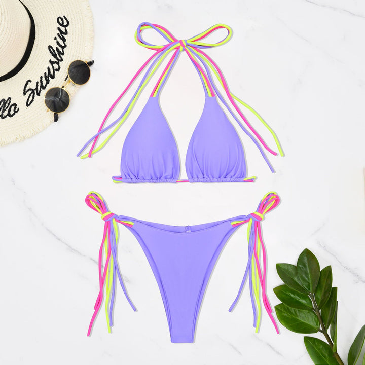 Damer Triangel-Bikini med elegante bindebånd Skovae