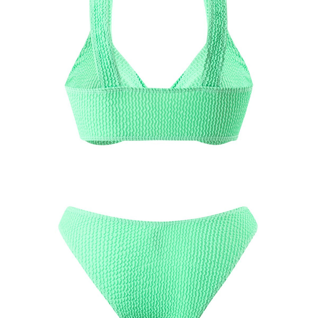 Dame Struktureret Twist-Front Bikini Sæt Stilla