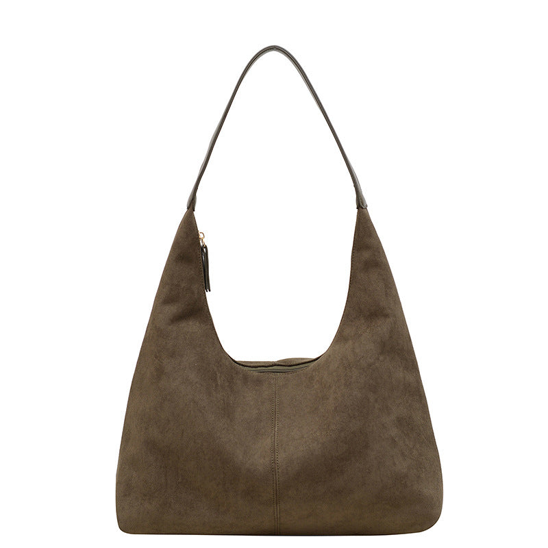 Femme Syntetisk Suede Slouchy Hobo Taske Stilla