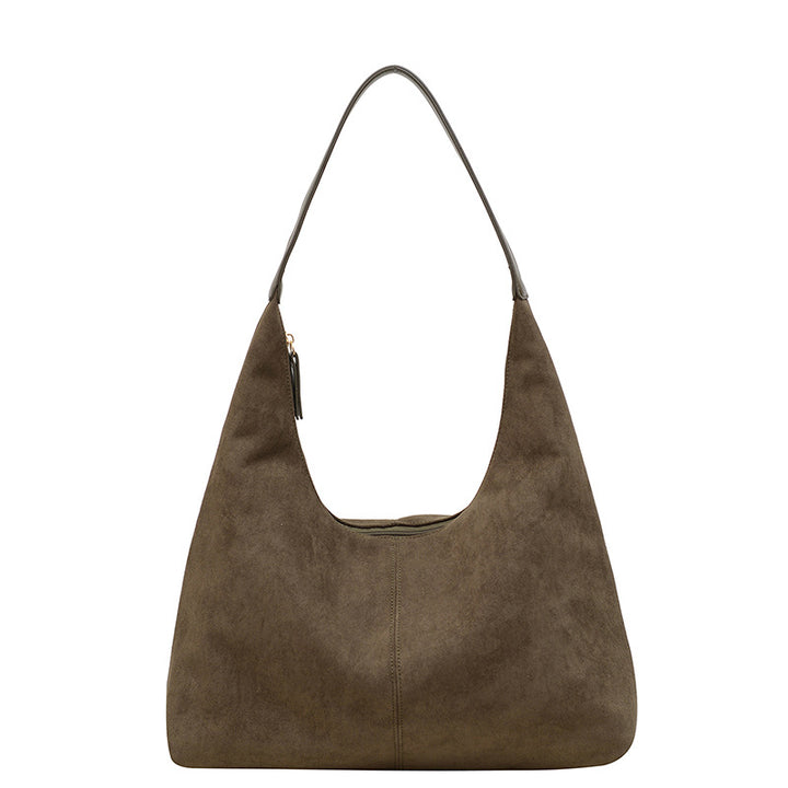 Femme Syntetisk Suede Slouchy Hobo Taske Stilla