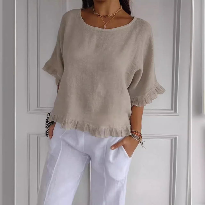 Dame Casual Oversize Shirt Stilla