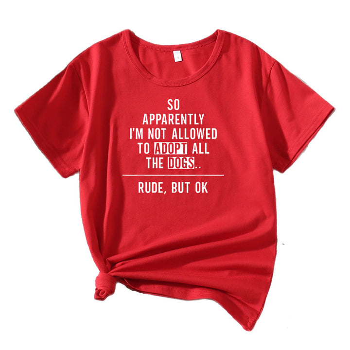 Kvinder komisk hundeelsker grafik T-shirt Stilla