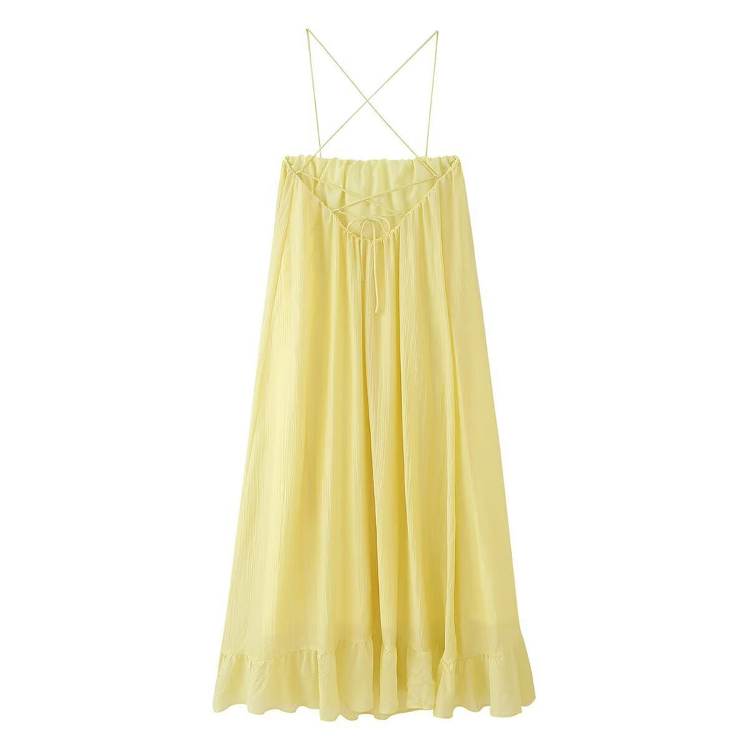 Femme Maxi Kjole med justerbare stropper Stilla