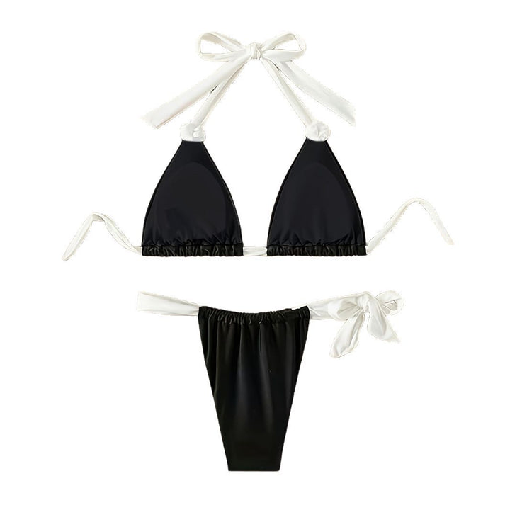 Dame triangel-bikini med raffineret bindingsmetode Skovae