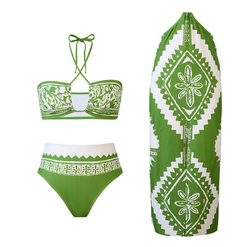 Dame Bikini-sæt med Maxikjole Stilla