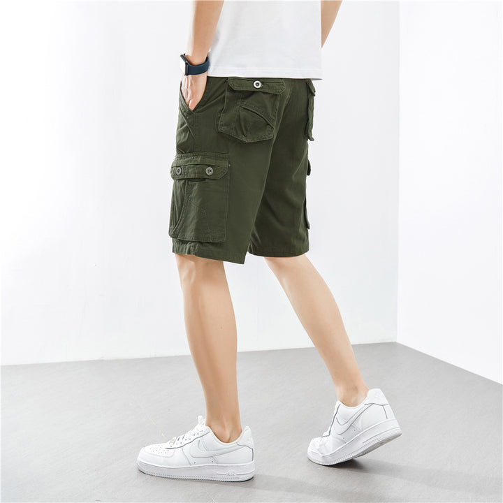 Herrer Cargo-Shorts med funktionelle sidelommer Stilla