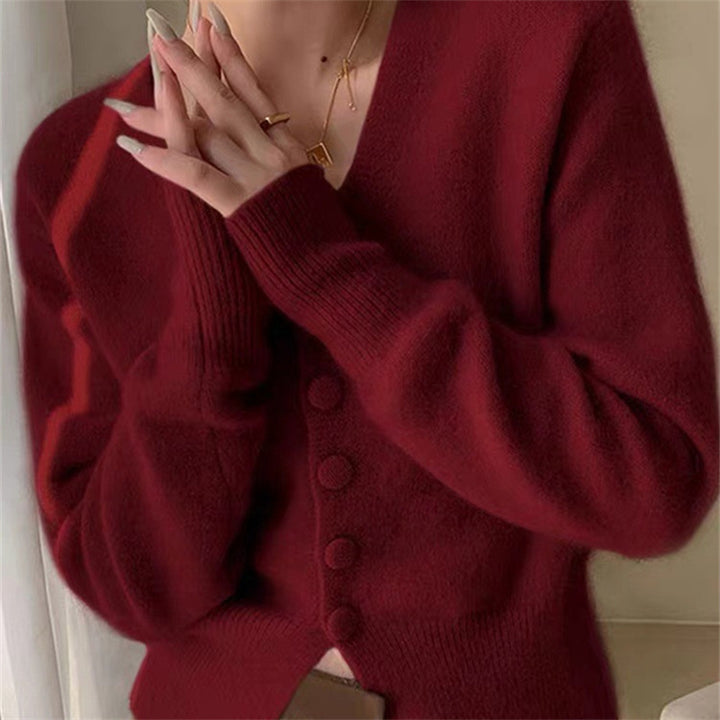 Femme Blød Struktureret Knap-Cardigan Stilla 1749828151