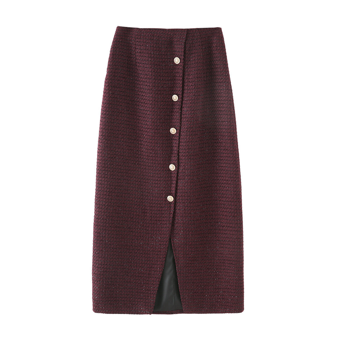 Dame Tailored Dobbeltknap Blazer og Blyantskirt Sæt Stilla