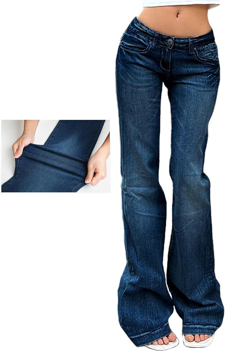 Dame Flared Jeans med bred ben og moderne design Stilla