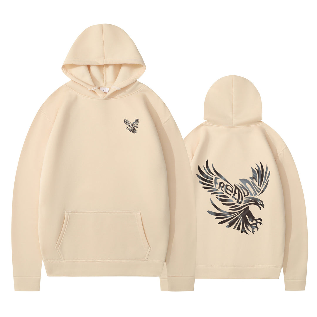 Dame hoodie med ikonisk ørnedesign og blød indvendig for Stilla
