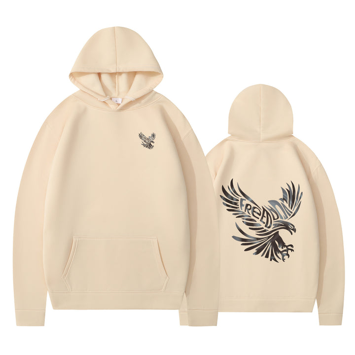 Dame hoodie med ikonisk ørnedesign og blød indvendig for Stilla