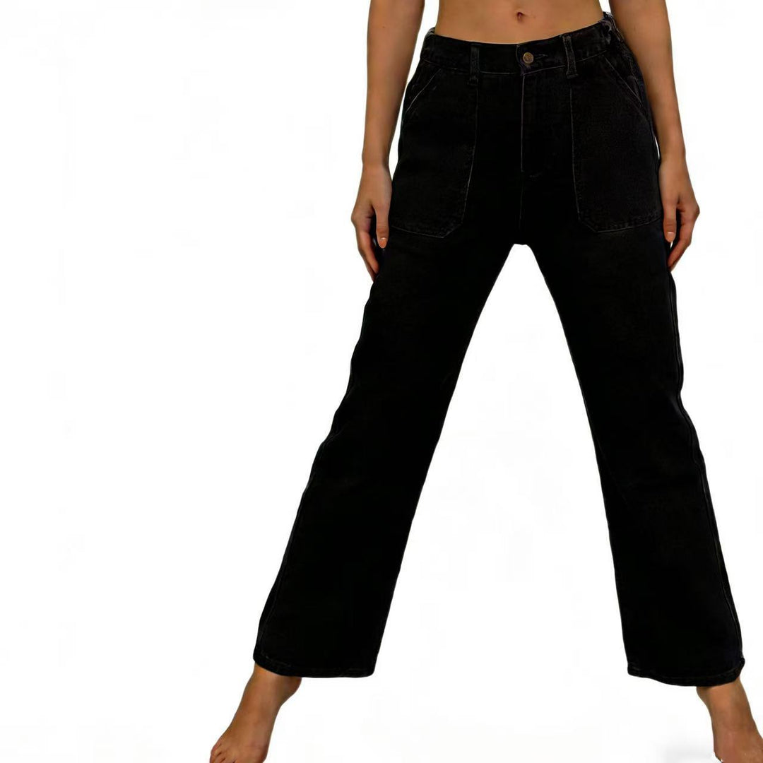 Dame High-Waist Jeans i Vintage-stil Skovae